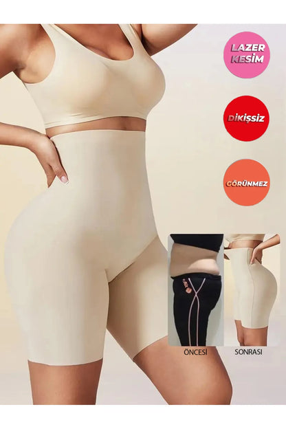 Lazer Kesim Şort Korse